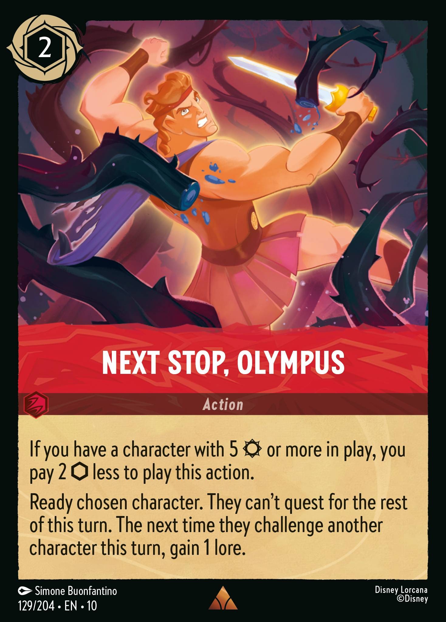 2025 Disney Lorcana Whispers in the Well 2025 Disney Lorcana Whispers in the Well #129 trading card
