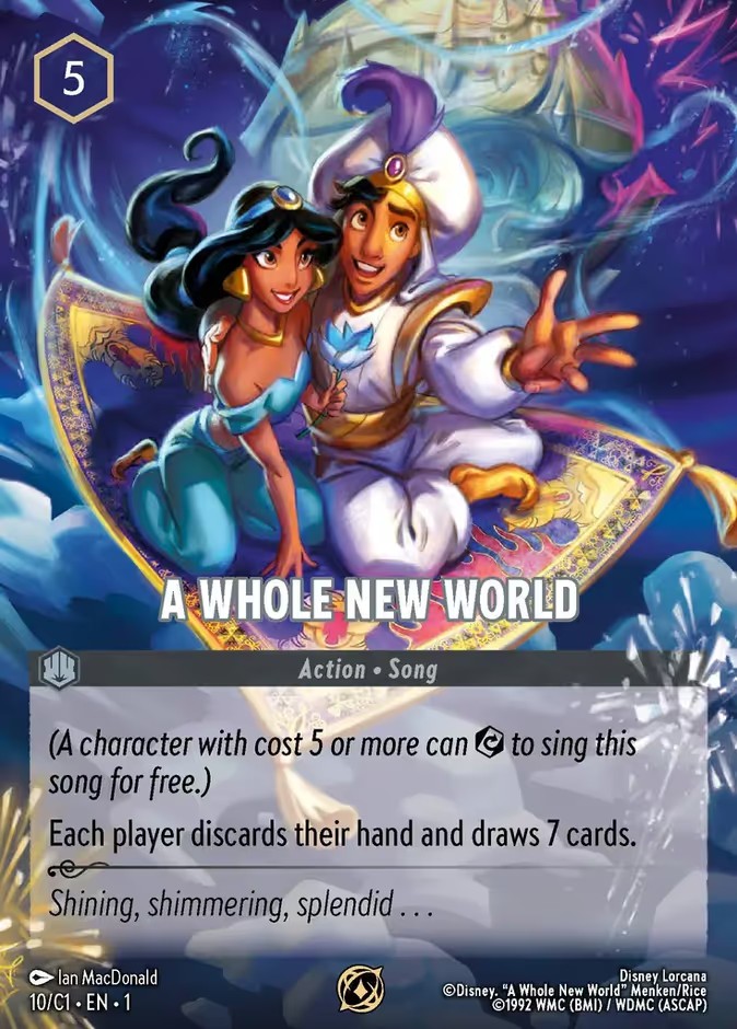 2024 Disney Lorcana Challenge Promo A Whole New World #10 trading card