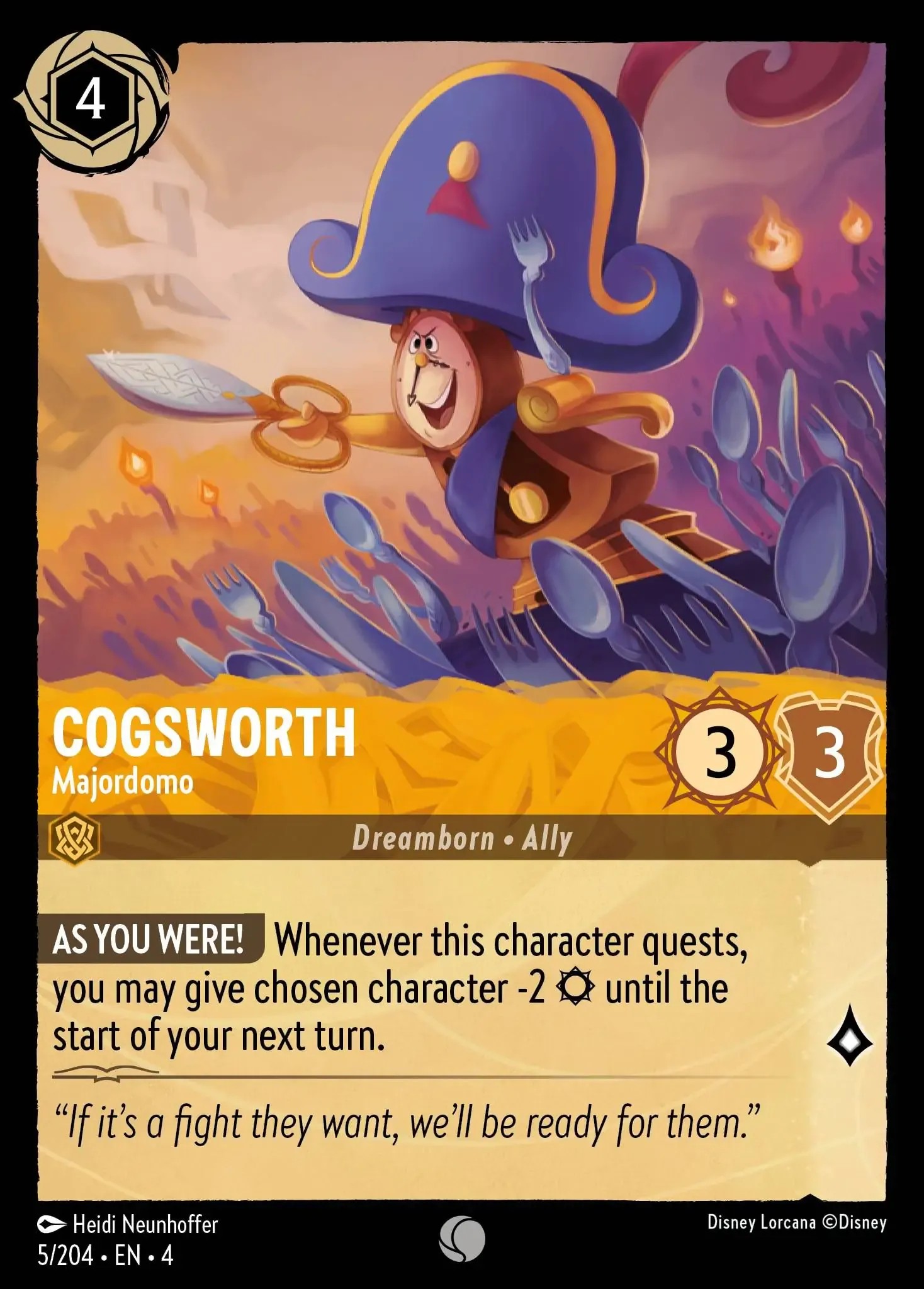Cogsworth - Majordomo (Common · Normal)