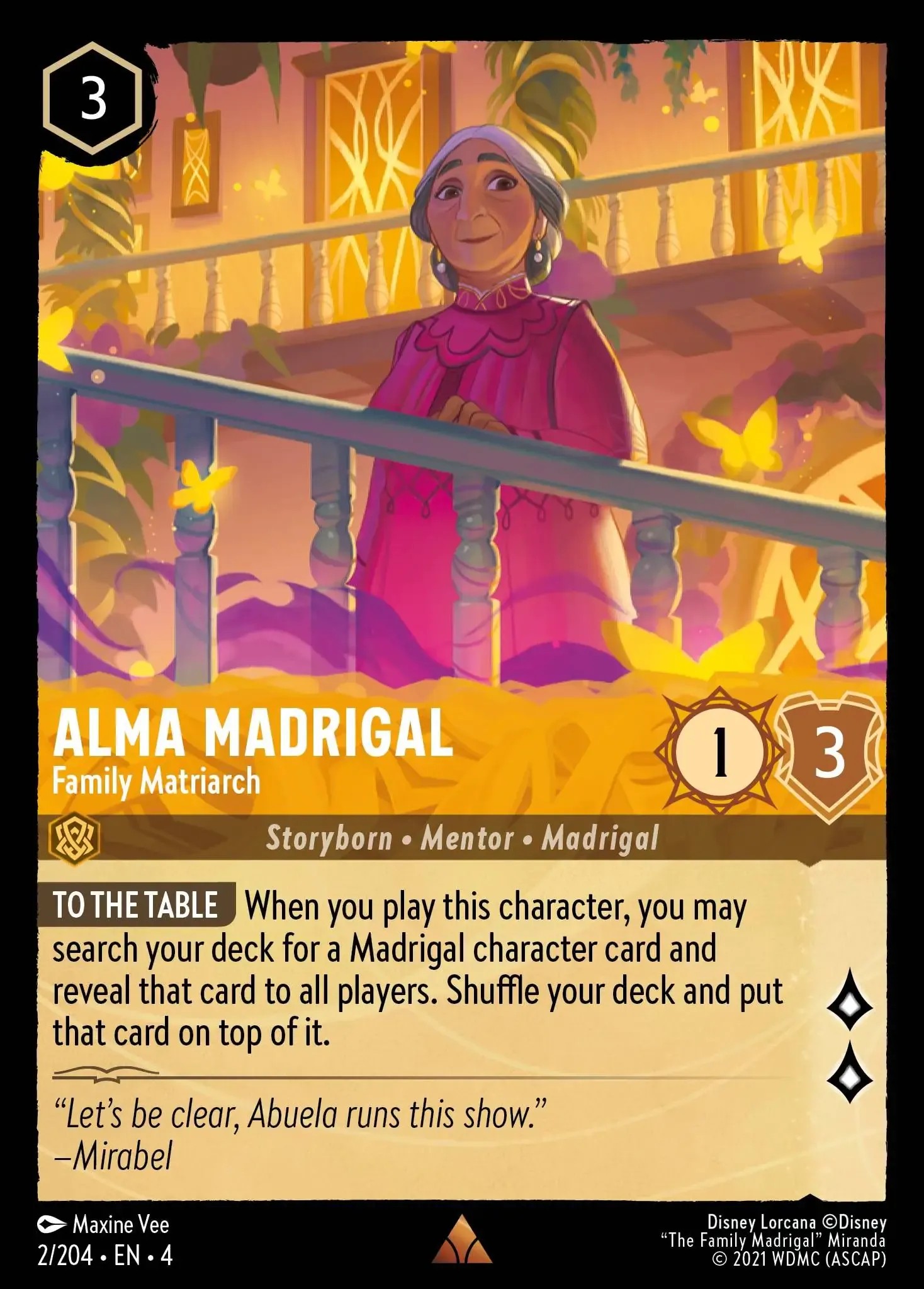 Alma Madrigal - Family Matriarch (Rare · Normal)