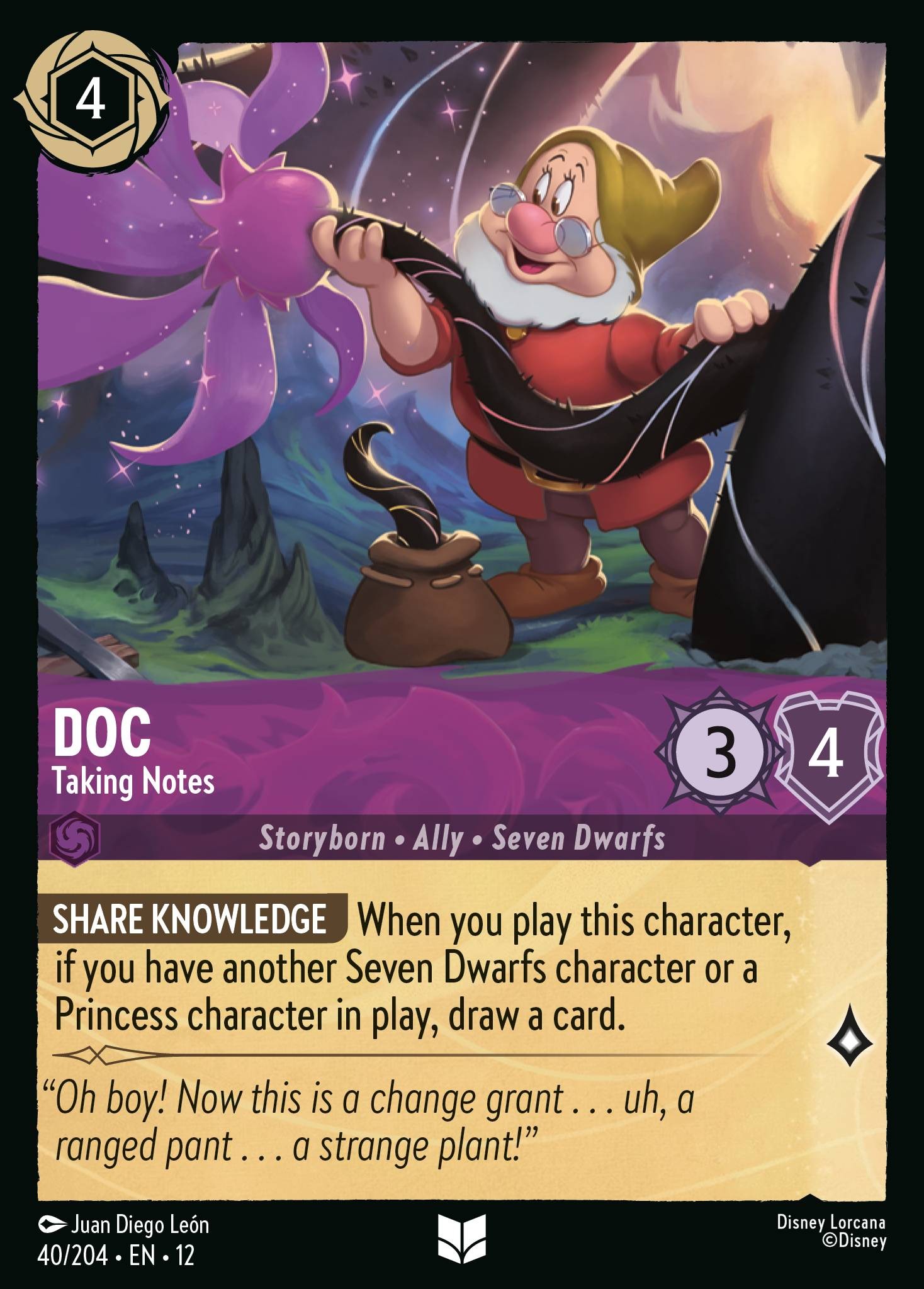 2026 Disney Lorcana Wilds Unknown 2026 Disney Lorcana Wilds Unknown #40 trading card
