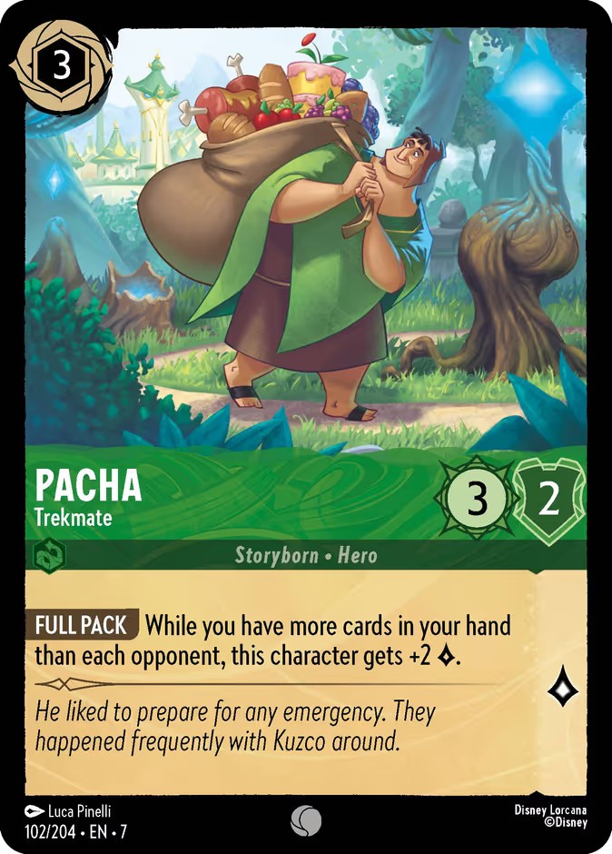2025 Disney Lorcana Archazia's Island Pacha - Trekmate #102 trading card