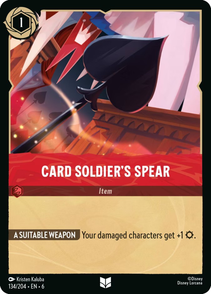 Card Soldier's Spear - Image 1
