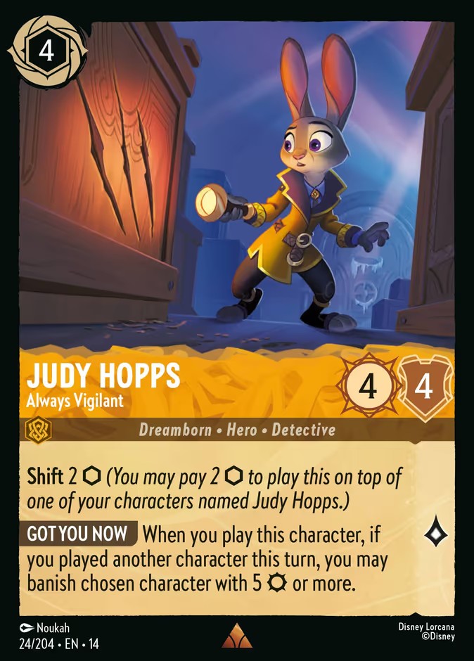 Judy Hopps - Always Vigilant (Rare · Normal)