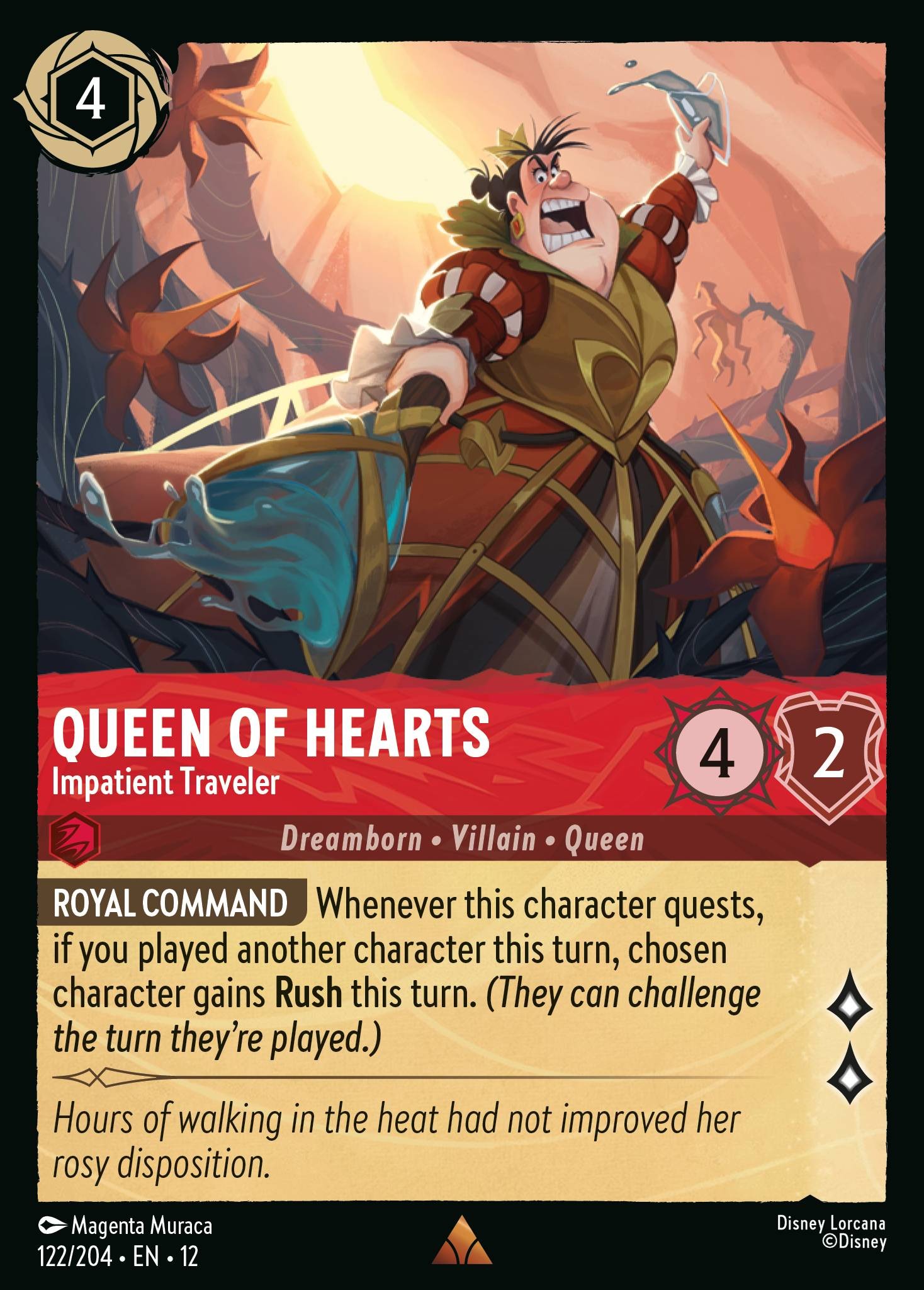 2026 Disney Lorcana Wilds Unknown 2026 Disney Lorcana Wilds Unknown #122 trading card
