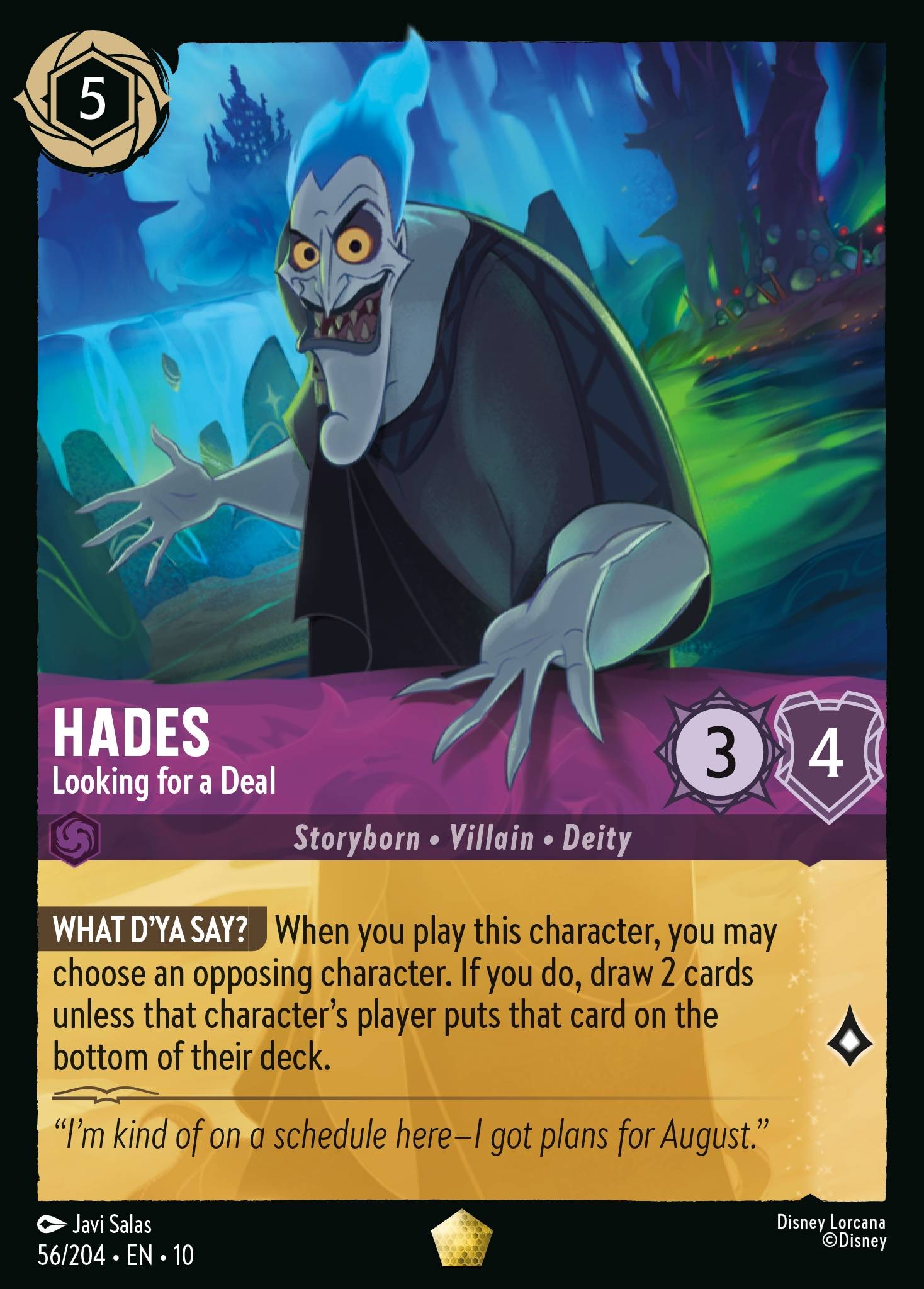 2025 Disney Lorcana Whispers in the Well 2025 Disney Lorcana Whispers in the Well #56 trading card