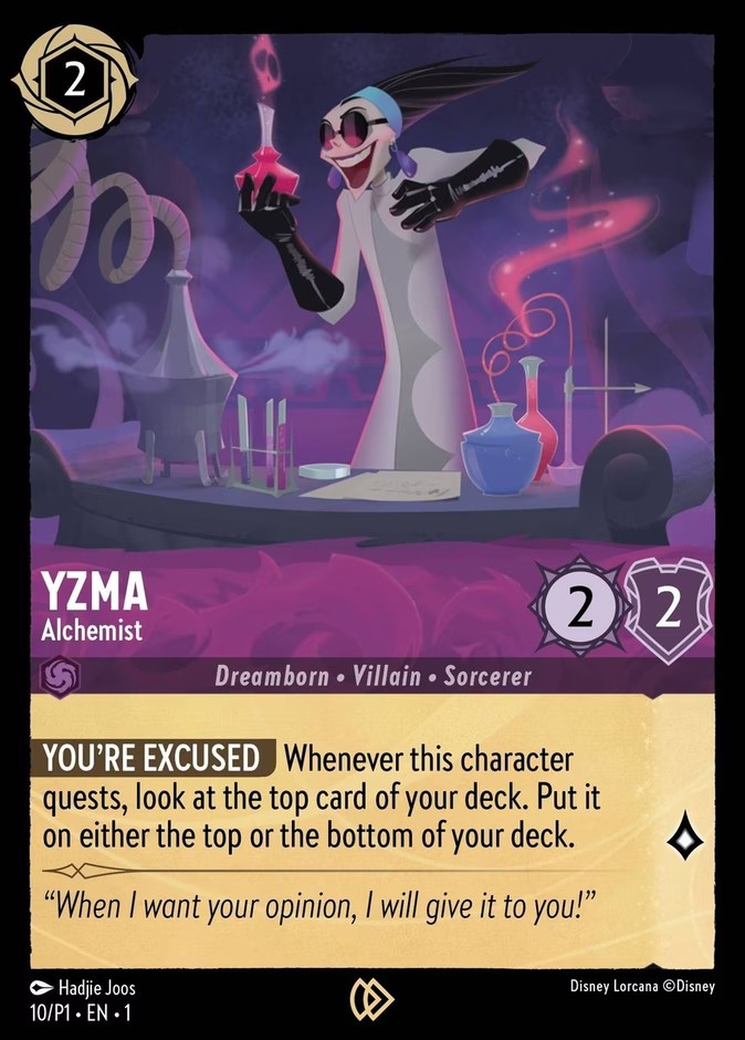 2023 Disney Lorcana Promo Set 1 Yzma - Alchemist #10 trading card