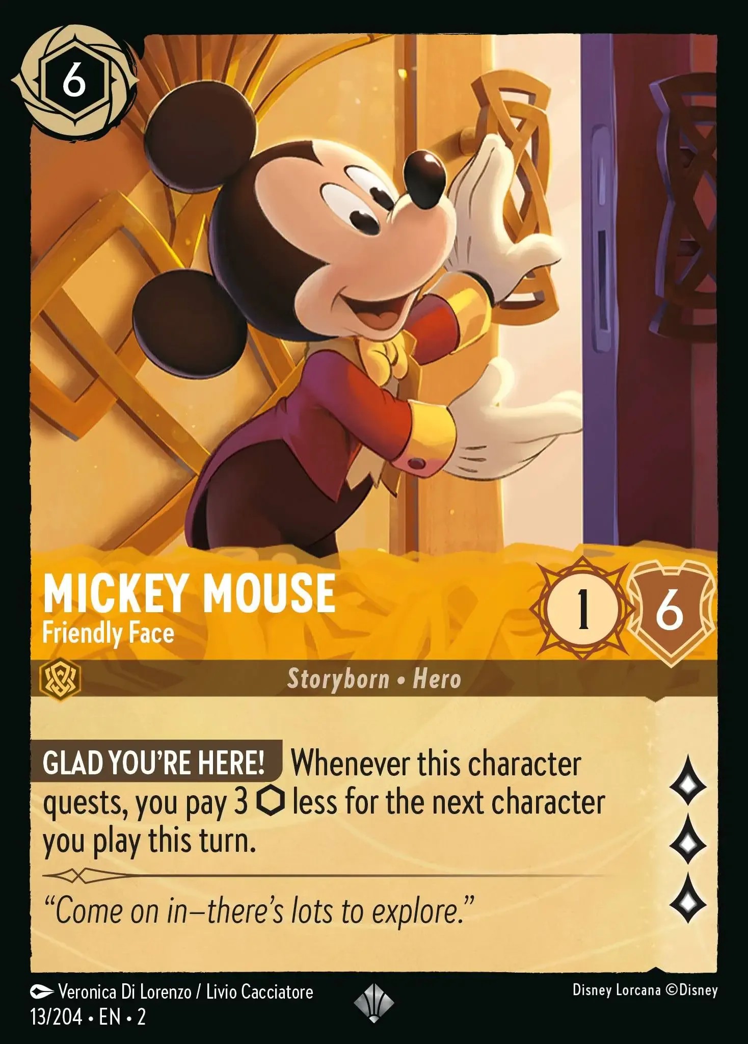 2023 Disney Lorcana Rise of the Floodborn 2023 Disney Lorcana Rise of the Floodborn #13 trading card