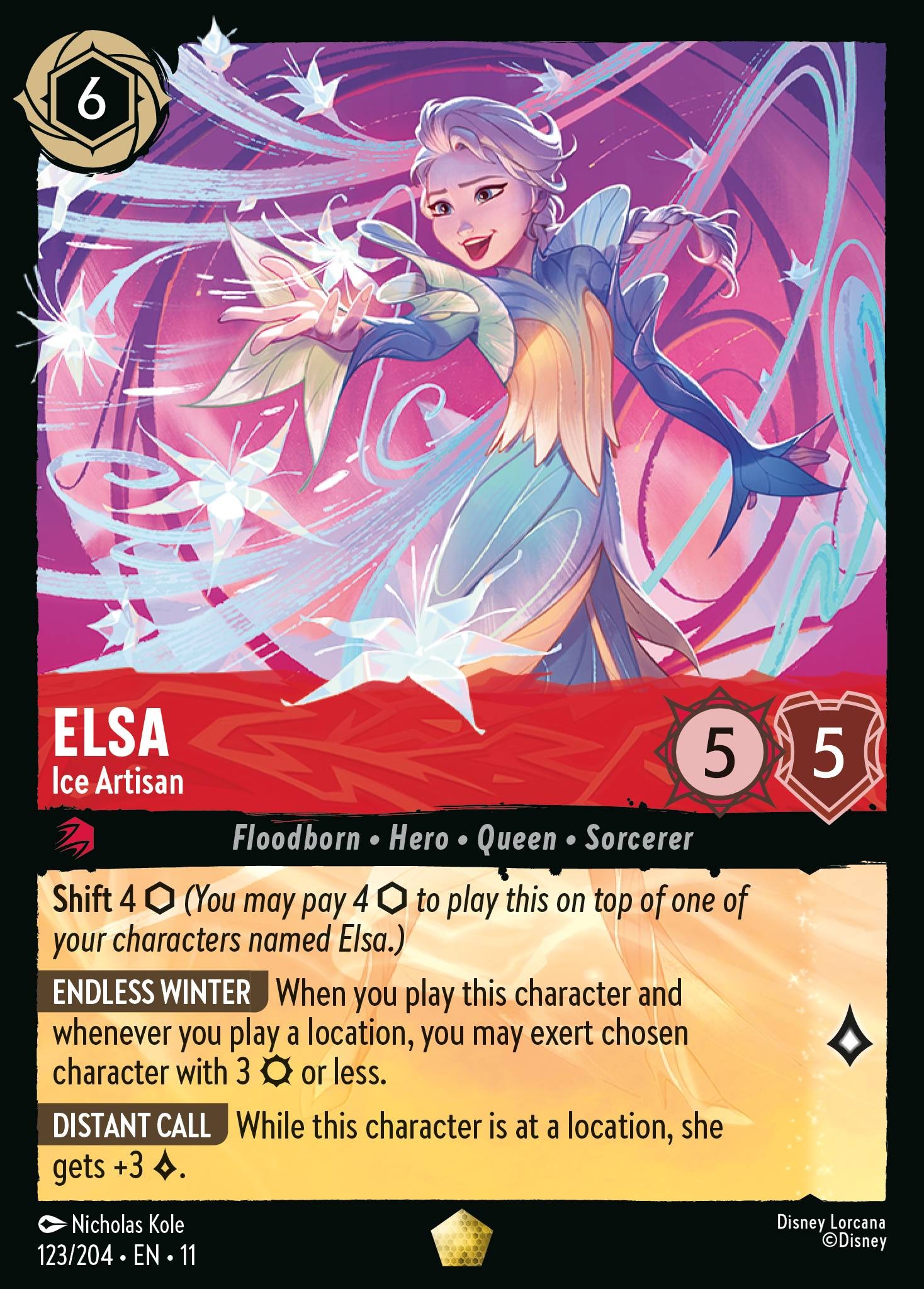 2026 Disney Lorcana Winterspell 2026 Disney Lorcana Winterspell #123 trading card