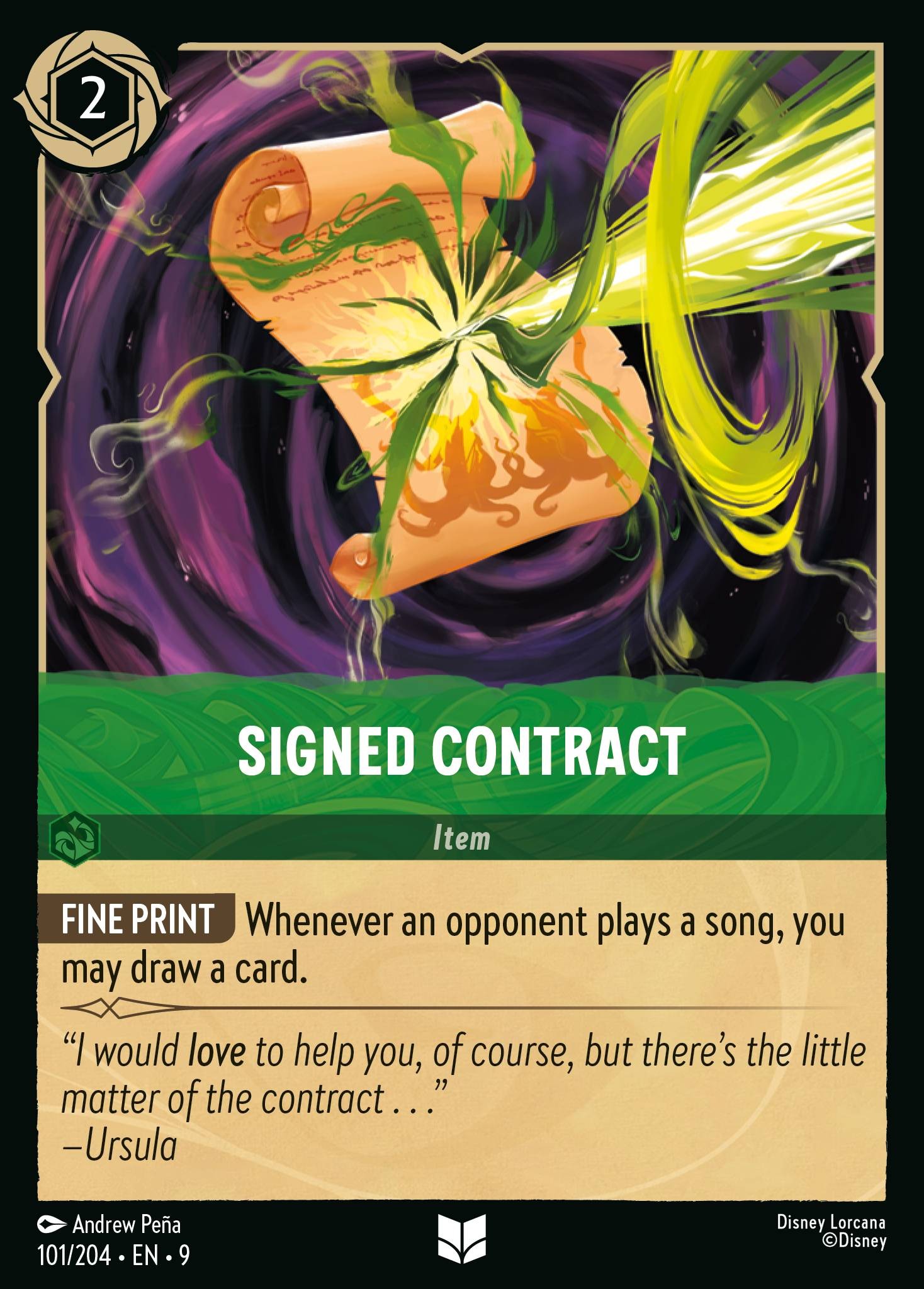 Signed Contract - Image 1