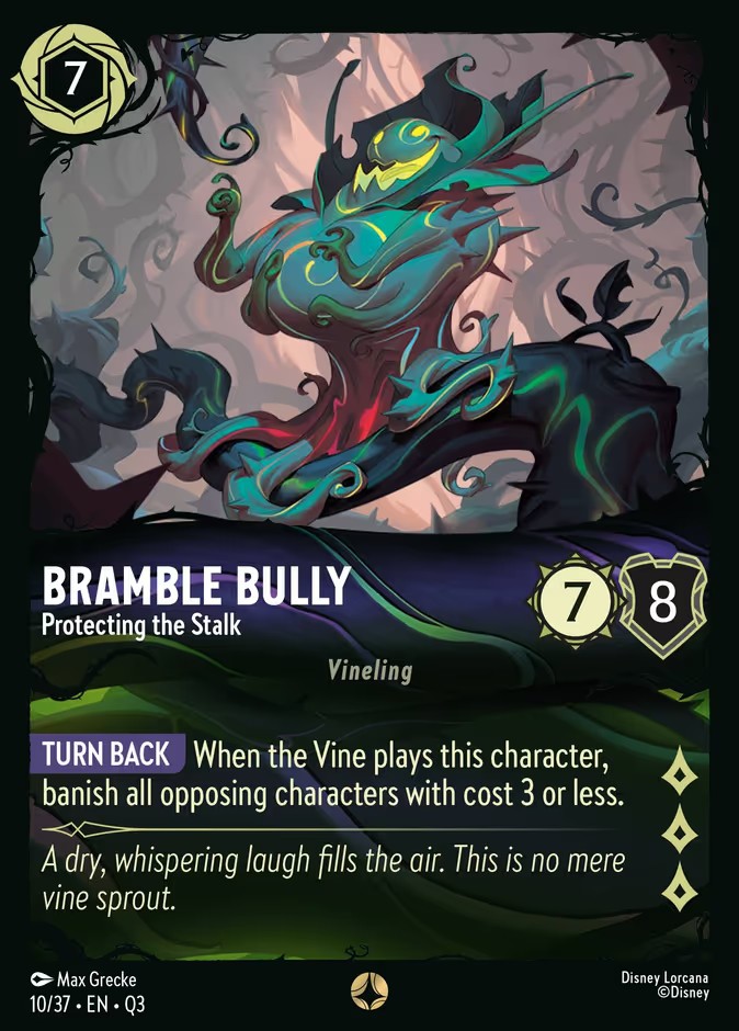 2026 Disney Lorcana Hunny Rescue β Illumineer's Quest Bramble Bully - Protecting the Stalk #10 trading card