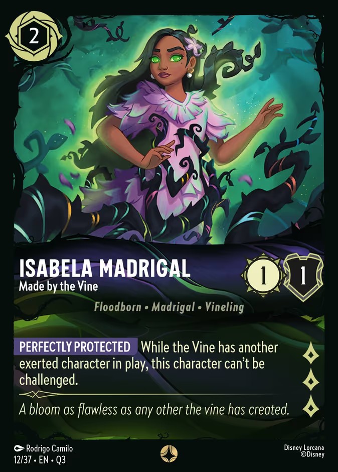 2026 Disney Lorcana Hunny Rescue β Illumineer's Quest Isabela Madrigal - Made by the Vine #12 trading card