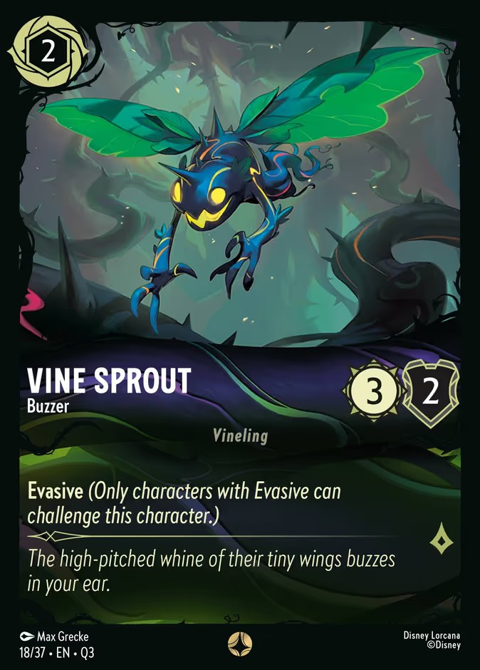 2026 Disney Lorcana Hunny Rescue β Illumineer's Quest Vine Sprout - Buzzer #18 trading card