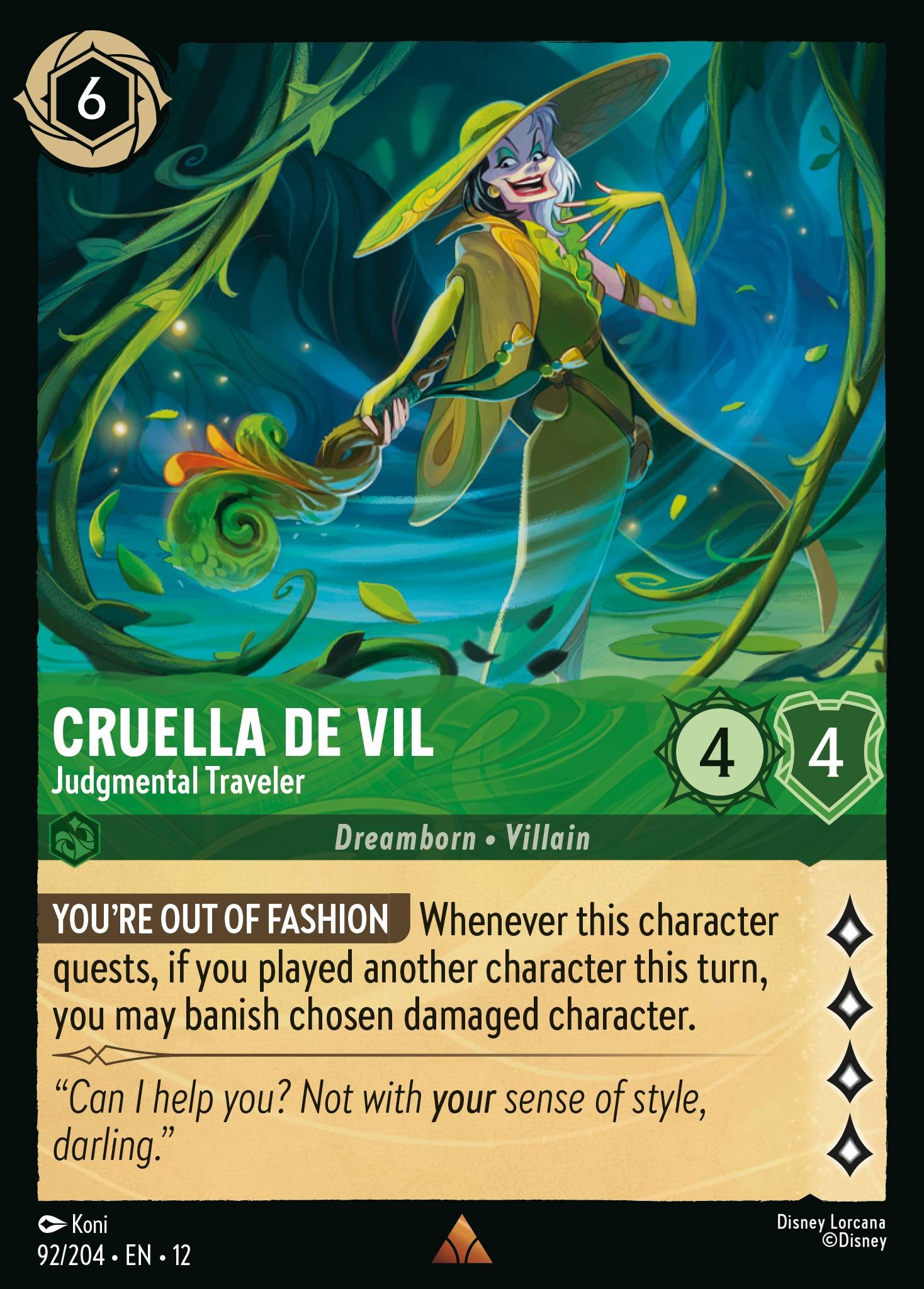 2026 Disney Lorcana Wilds Unknown 2026 Disney Lorcana Wilds Unknown #92 trading card