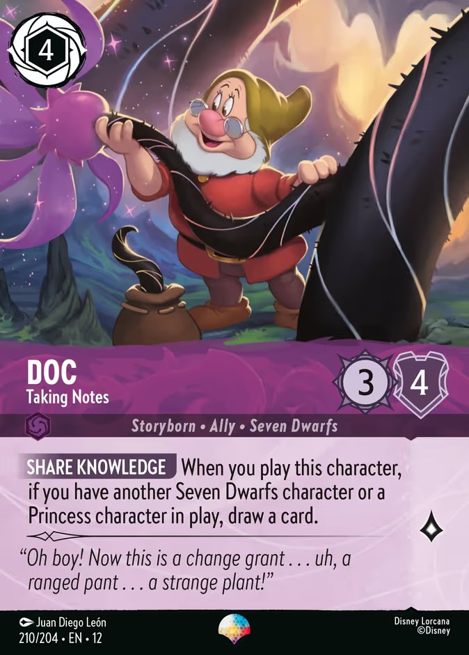 2026 Disney Lorcana Wilds Unknown 2026 Disney Lorcana Wilds Unknown #210 trading card