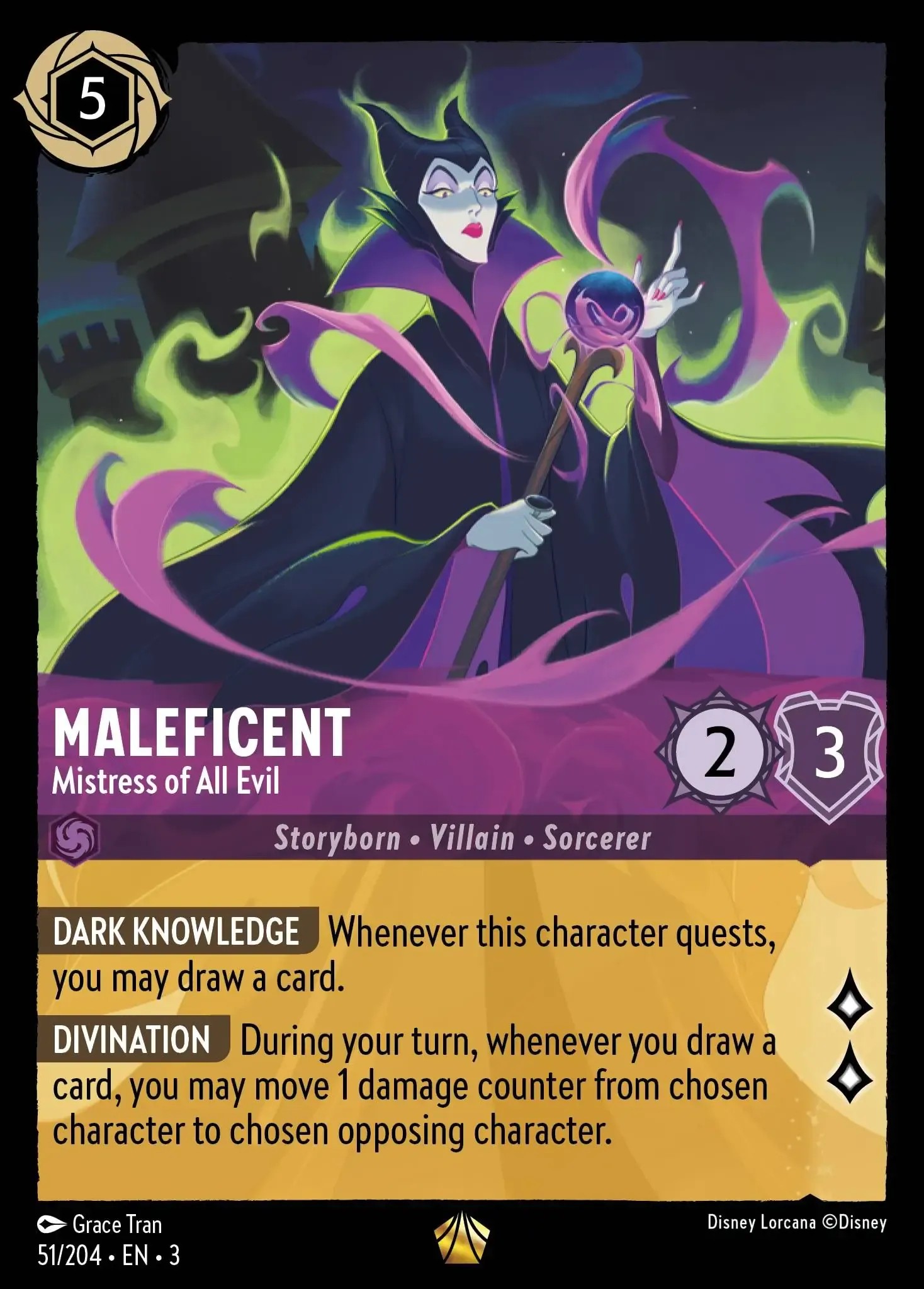 2024 Disney Lorcana Into the Inklands 2024 Disney Lorcana Into the Inklands #51 trading card
