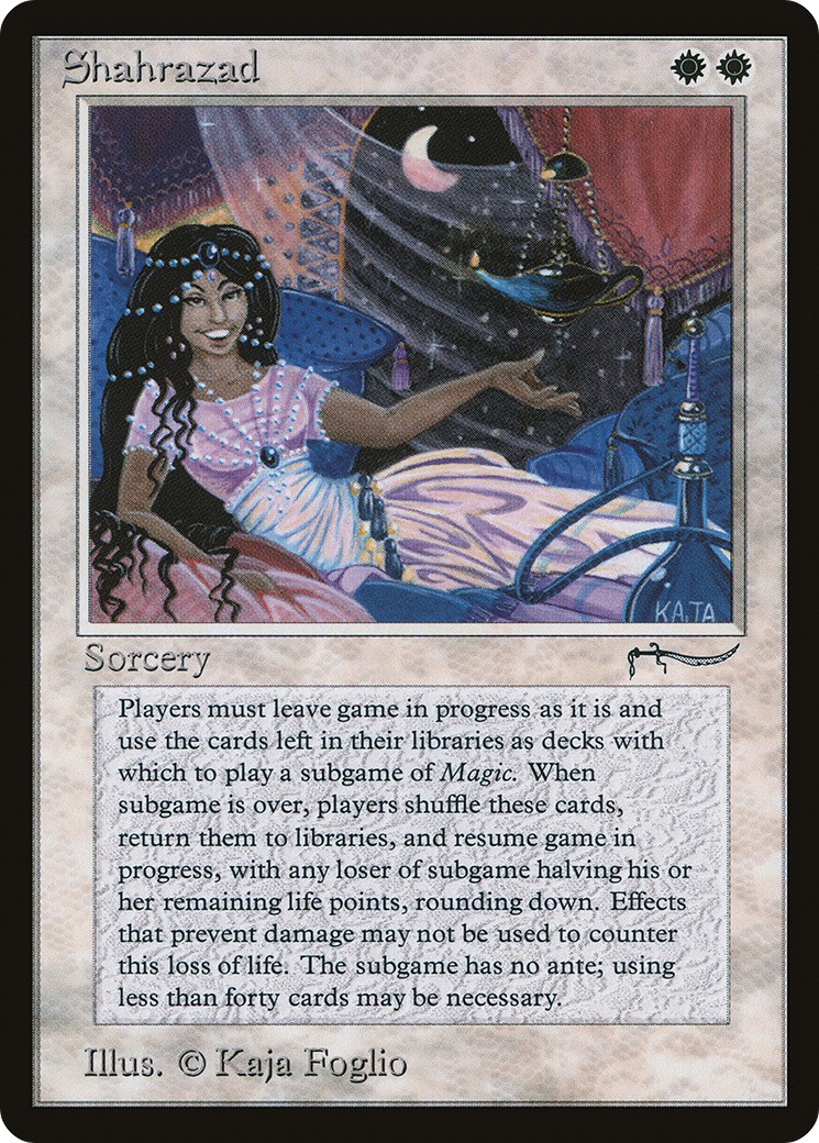 1993 Magic: The Gathering Arabian Nights Shahrazad #10 trading card