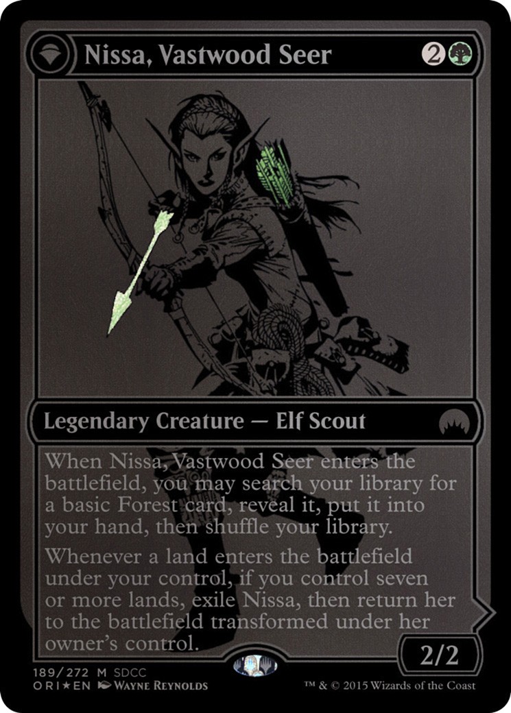 Nissa, Vastwood Seer // Nissa, Sage Animist - Image 1