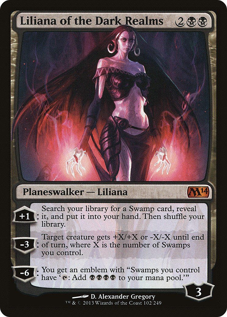 2013 Magic: The Gathering Magic Liliana of the Dark Realms #102 trading card