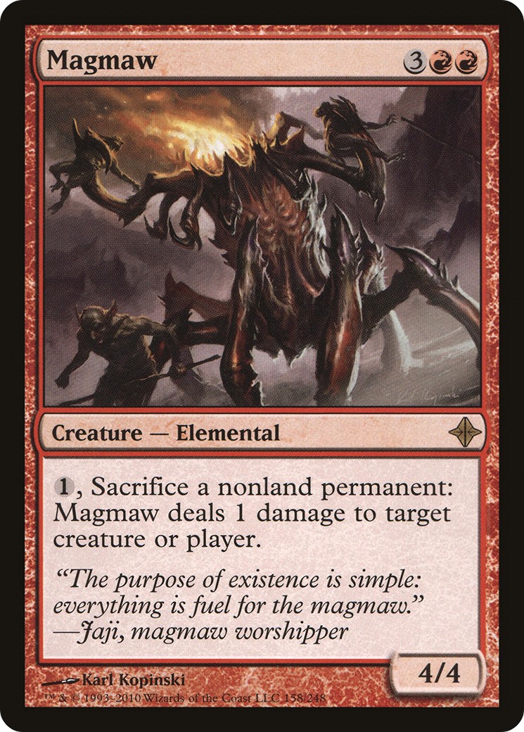 2010 Magic: The Gathering Rise of the Eldrazi 2010 Magic: The Gathering Rise of the Eldrazi #158 trading card