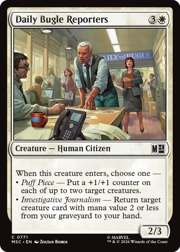 2026 Magic: The Gathering Marvel Super Heroes 2026 Magic: The Gathering Marvel Super Heroes #771 trading card