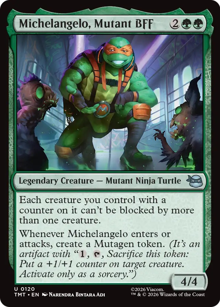 2026 Magic: The Gathering Teenage Mutant Ninja Turtles 2026 Magic: The Gathering Teenage Mutant Ninja Turtles #120 trading ca