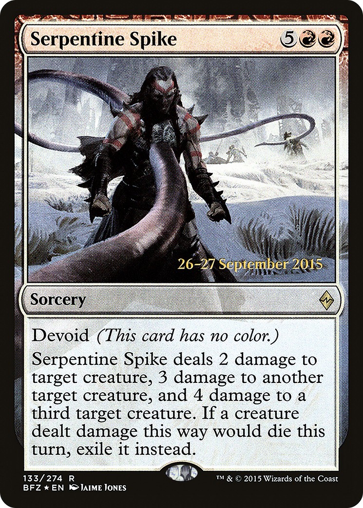 2015 Magic: The Gathering Battle for Zendikar Promos 2015 Magic: The Gathering Battle for Zendikar Promos #133s trading card