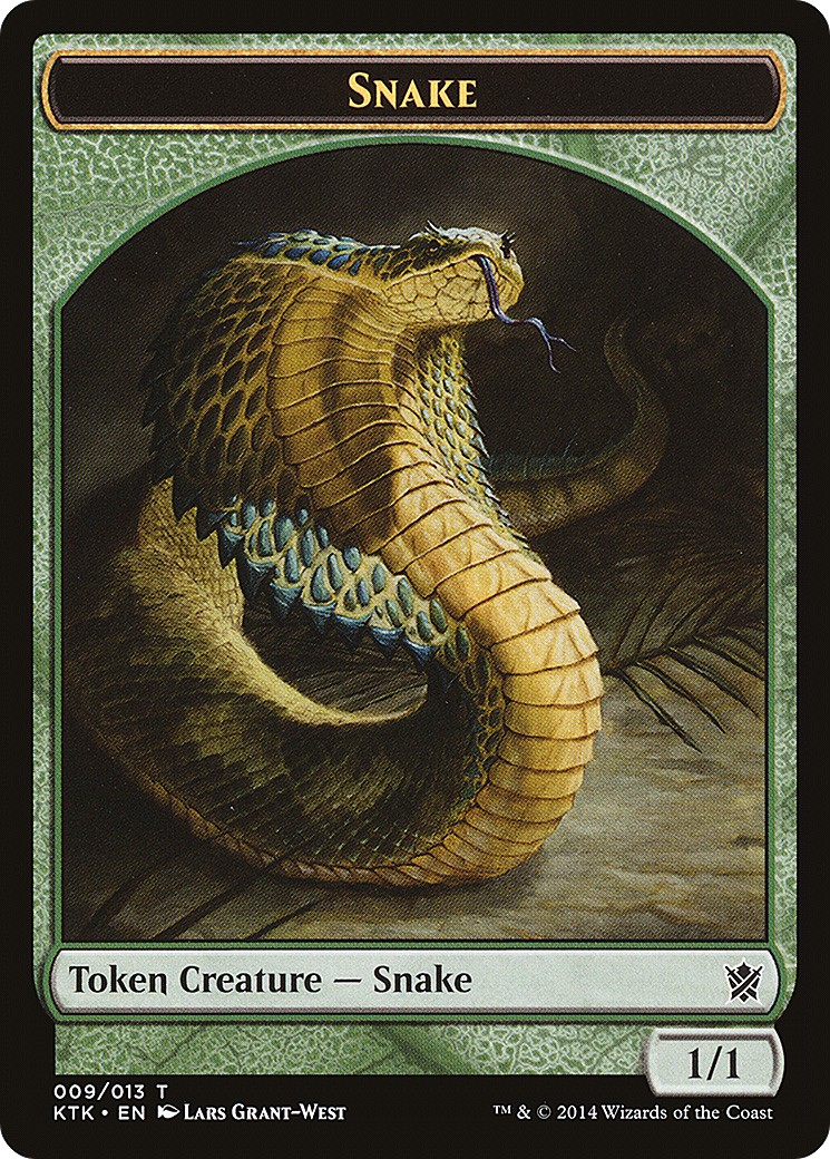 2014 Magic: The Gathering Khans of Tarkir Tokens 2014 Magic: The Gathering Khans of Tarkir Tokens #9 trading card