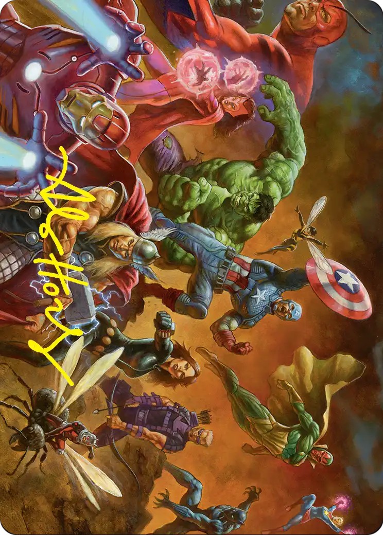 2026 Magic: The Gathering Marvel Super Heroes Art Series Avengers Assemble! // Avengers Assemble! #1 trading card