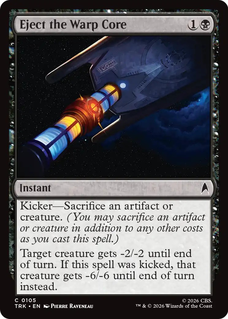 2026 Magic: The Gathering Star Trek Eject the Warp Core #105 trading card