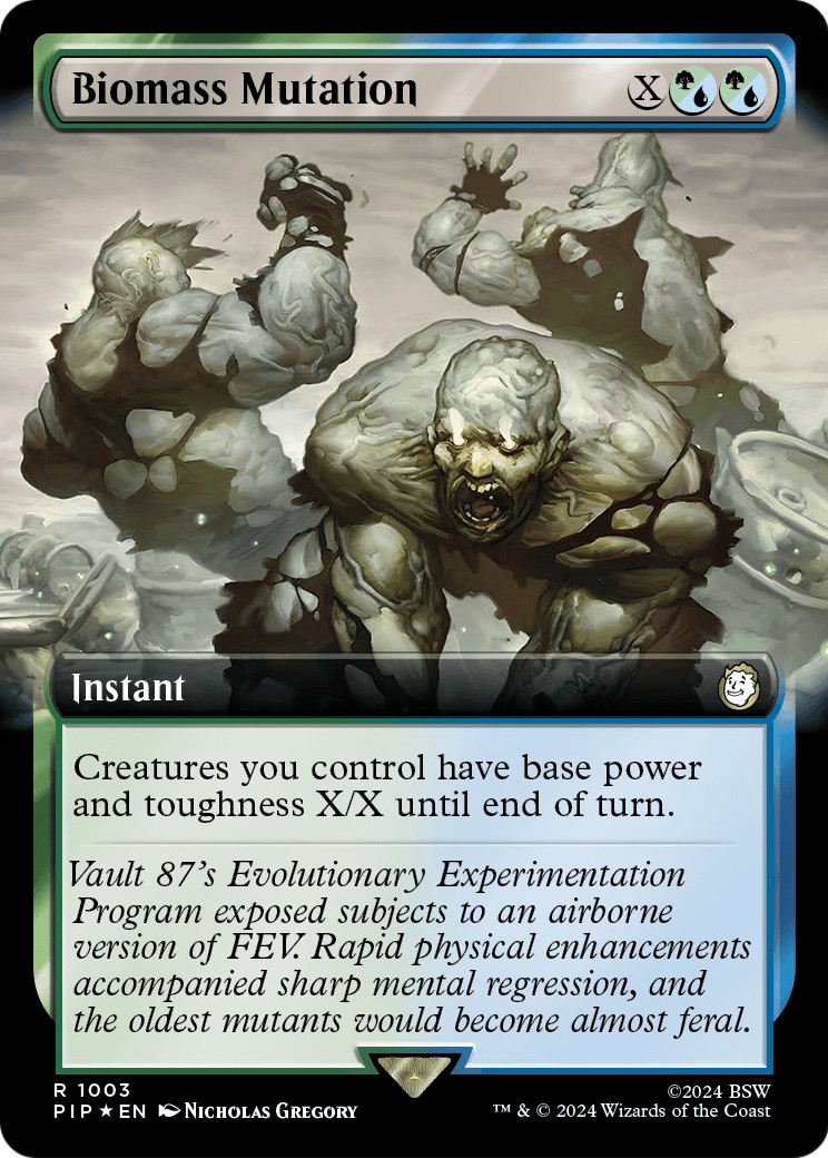 2024 Magic: The Gathering Fallout Biomass Mutation #1003 trading card