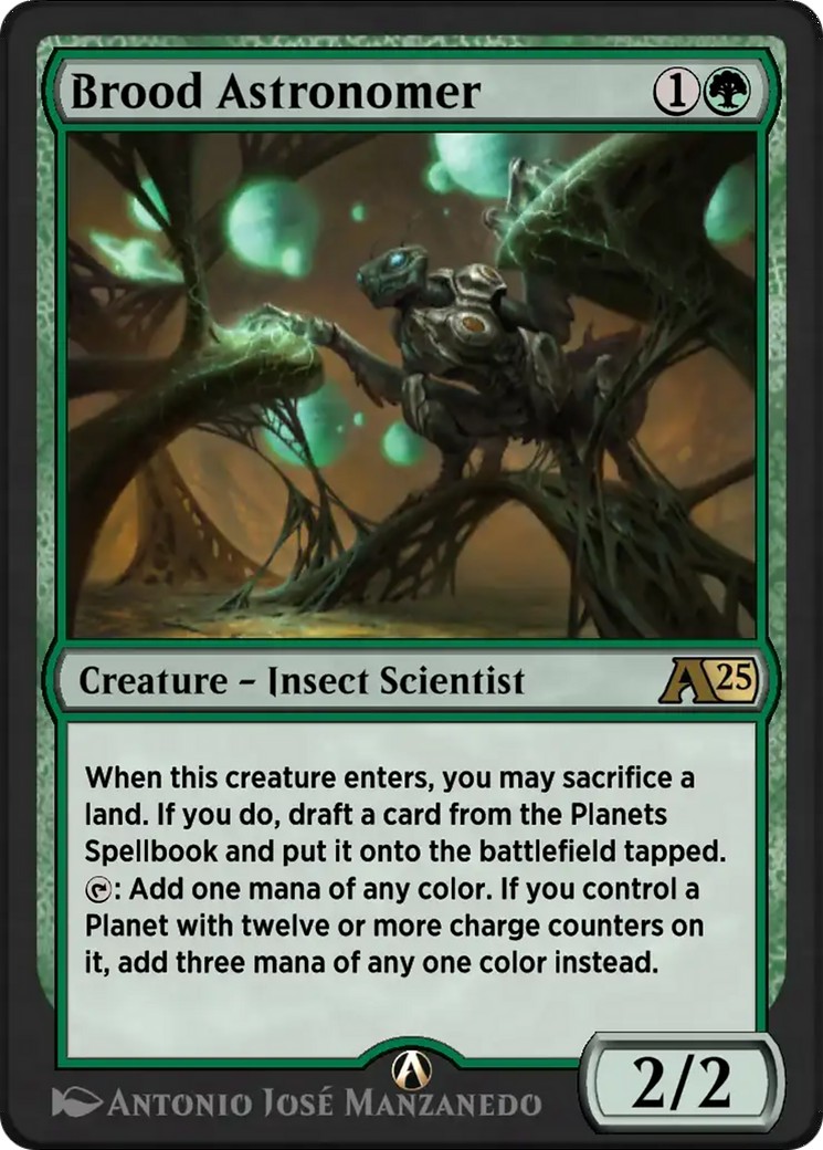 2025 Magic: The Gathering Alchemy: Edge of Eternities Brood Astronomer #18 trading card