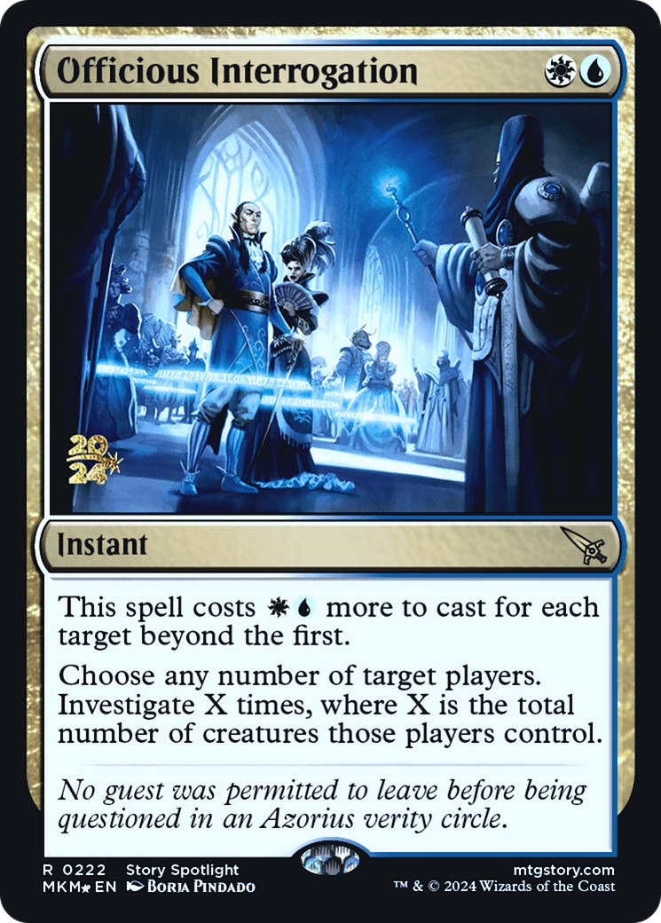 2024 Magic: The Gathering Murders at Karlov Manor Promos 2024 Magic: The Gathering Murders at Karlov Manor Promos #222s tradi