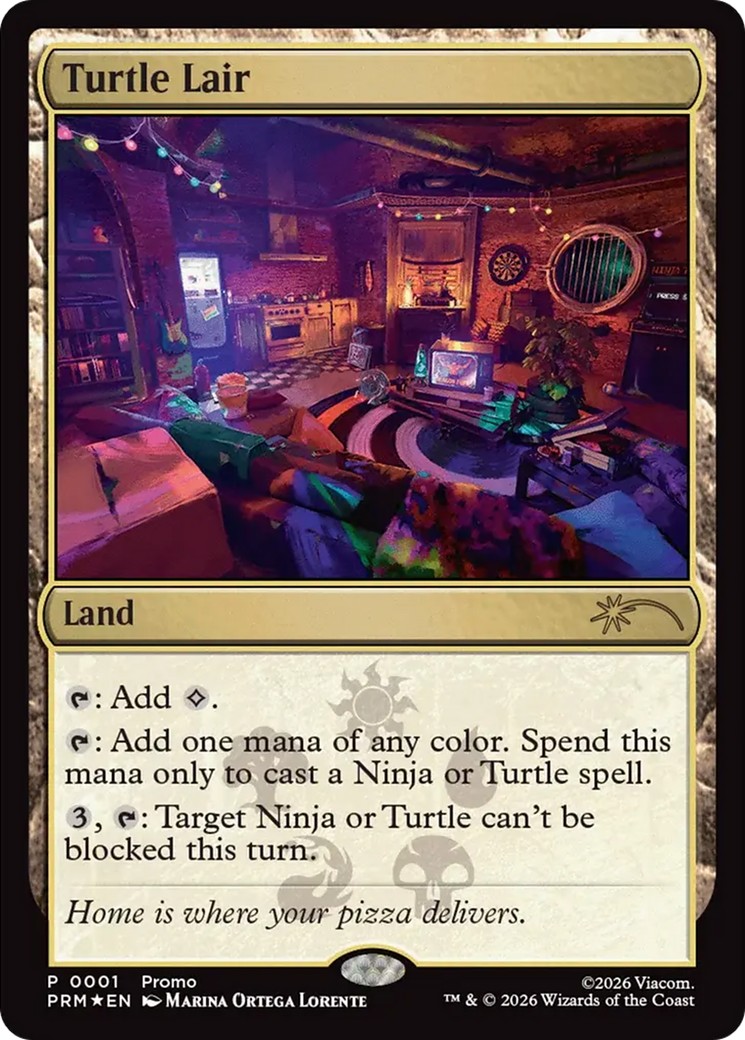 2026 Magic: The Gathering Media and Collaboration Promos Turtle Lair #2026-12 trading card