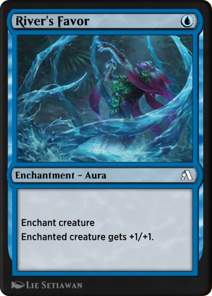 2018 Magic: The Gathering Arena New Player Experience Cards River's Favor #19 trading card