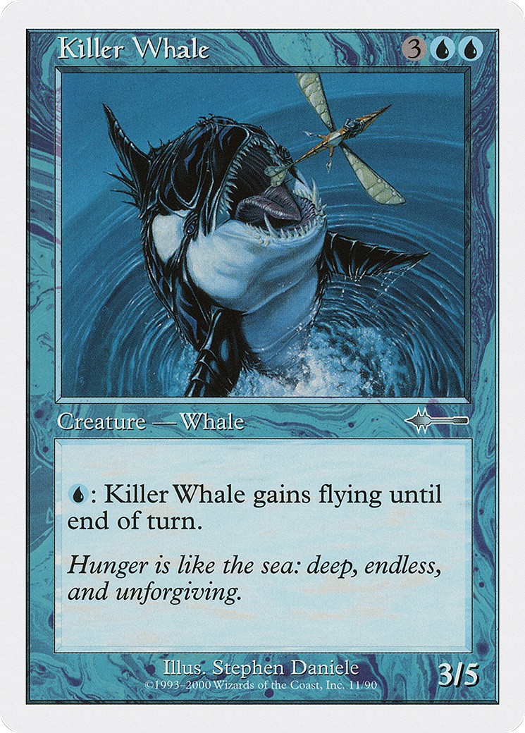 2000 Magic: The Gathering Beatdown Box Set Killer Whale #11 trading card