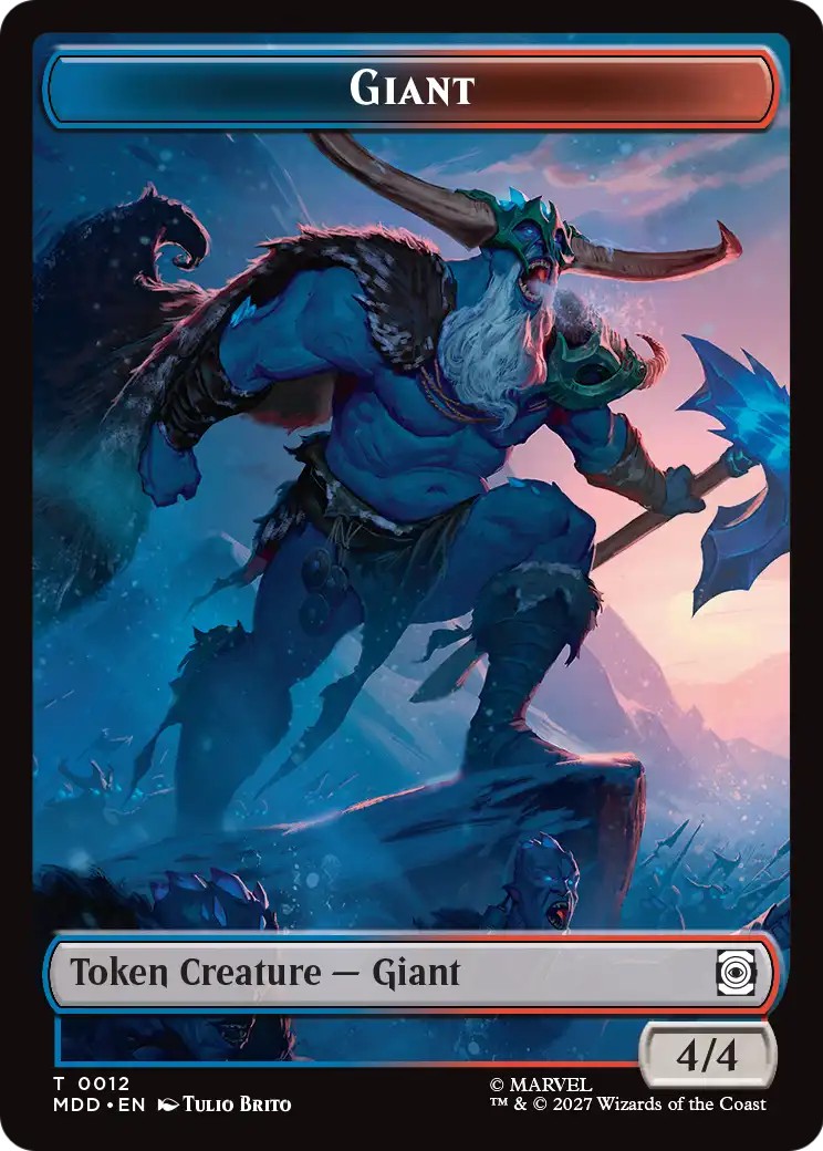 2027 Magic: The Gathering Marvel: Darkhold Destiny Tokens Giant #12 trading card