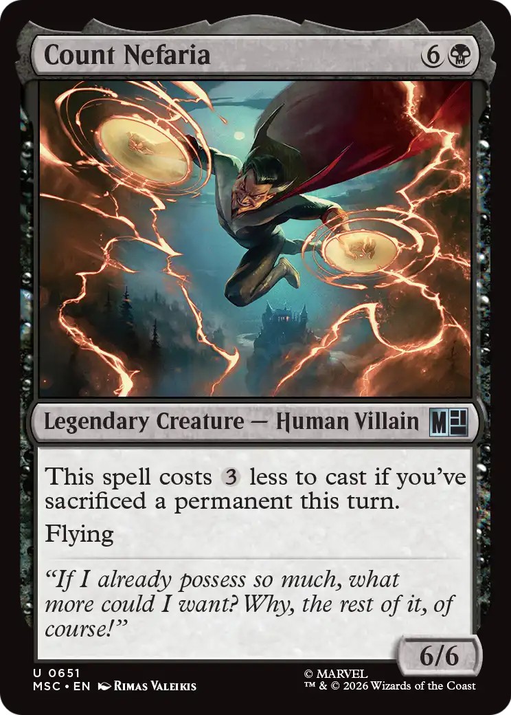 2026 Magic: The Gathering Marvel Super Heroes 2026 Magic: The Gathering Marvel Super Heroes #651 trading card