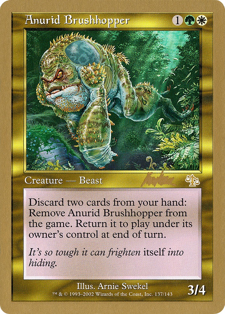 2002 Magic: The Gathering World Championship Decks 2002 Magic: The Gathering World Championship Decks #bk137 trading card