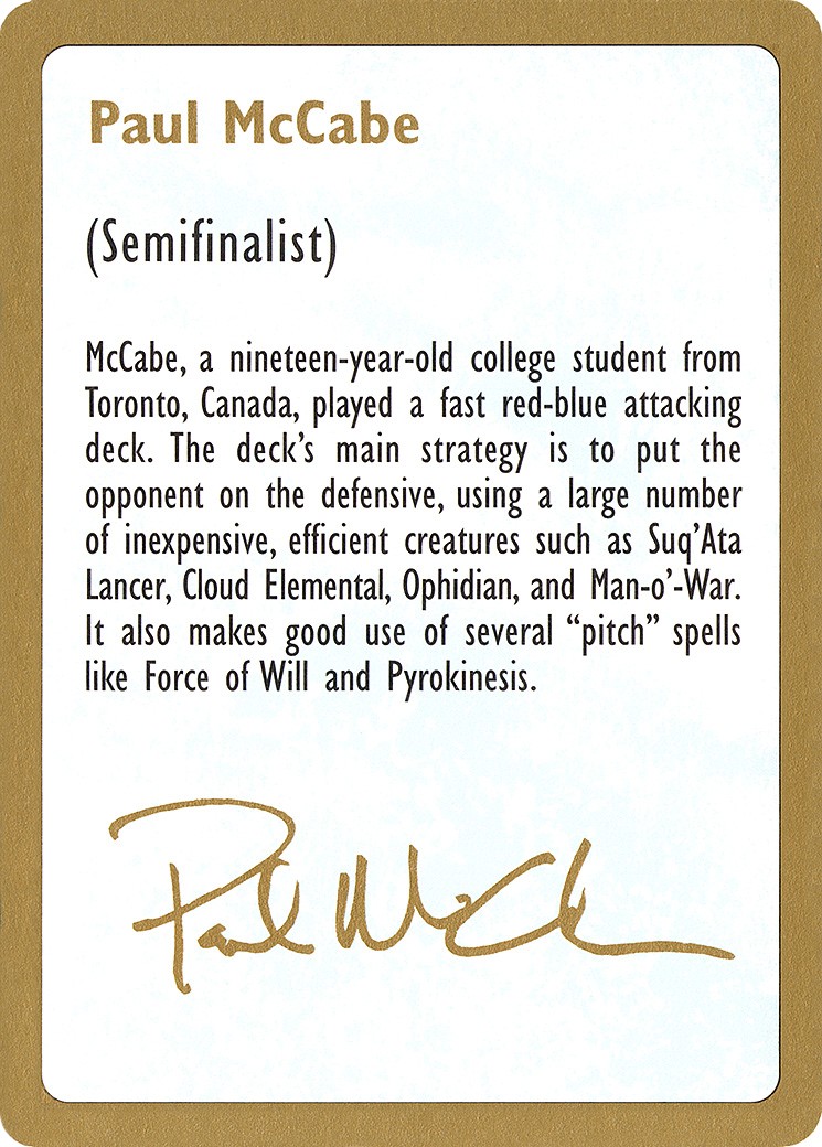 Paul McCabe Bio - Image 1