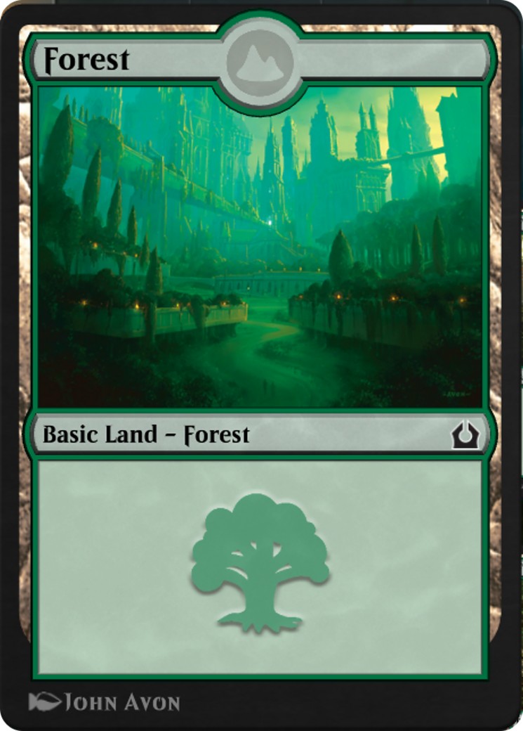 2019 Magic: The Gathering MTG Arena Promos Forest #210 trading card