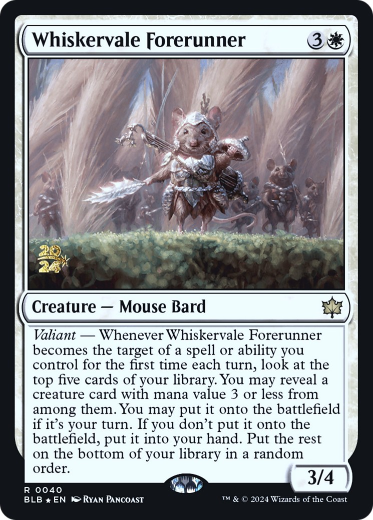 2024 Magic: The Gathering Bloomburrow Promos 2024 Magic: The Gathering Bloomburrow Promos #40s trading card