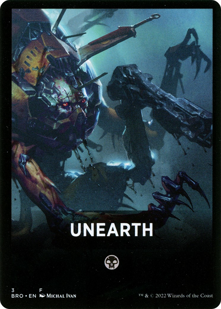 2022 Magic: The Gathering The Brothers' War Jumpstart Front Cards Unearth (Theme) #3 trading card