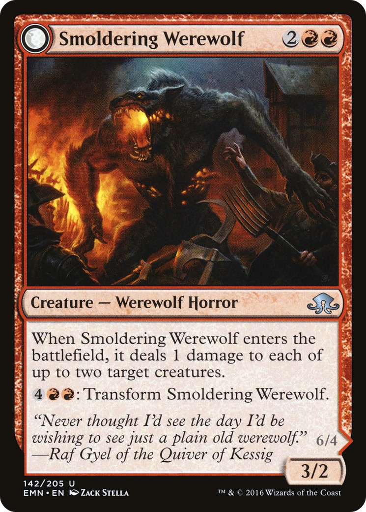 Smoldering Werewolf // Erupting Dreadwolf - Image 1