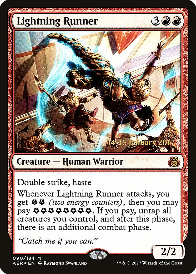 2017 Magic: The Gathering Aether Revolt Promos 2017 Magic: The Gathering Aether Revolt Promos #90s trading card