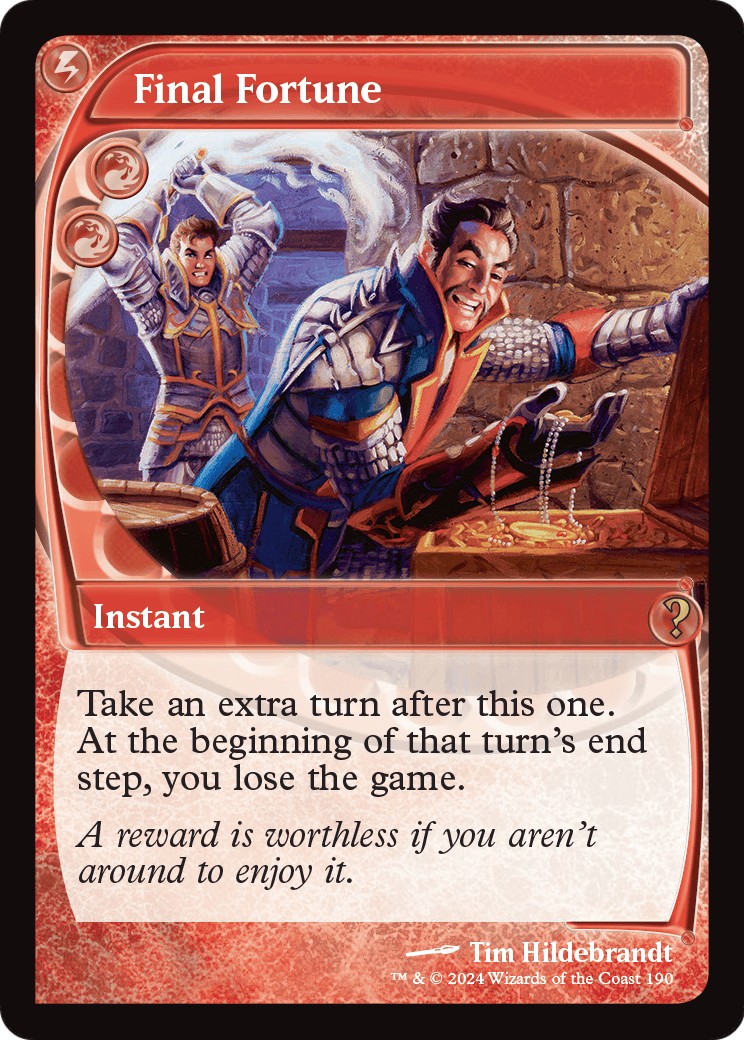 2024 Magic: The Gathering Mystery Booster 2 2024 Magic: The Gathering Mystery Booster 2 #190 trading card
