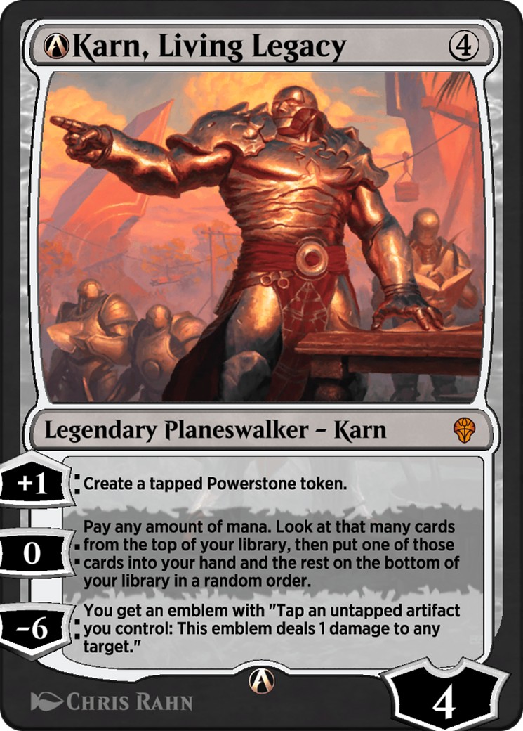 2024 Magic: The Gathering Dominaria United A-Karn, Living Legacy #A-1 trading card