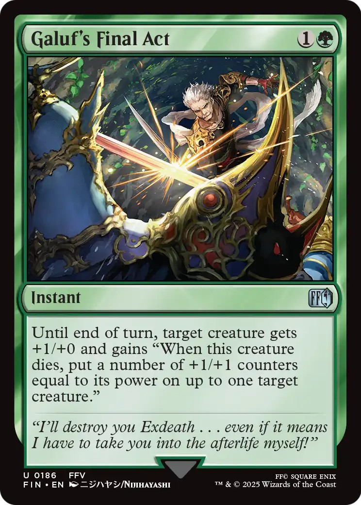 2025 Magic: The Gathering Final Fantasy 2025 Magic: The Gathering Final Fantasy #186 trading card