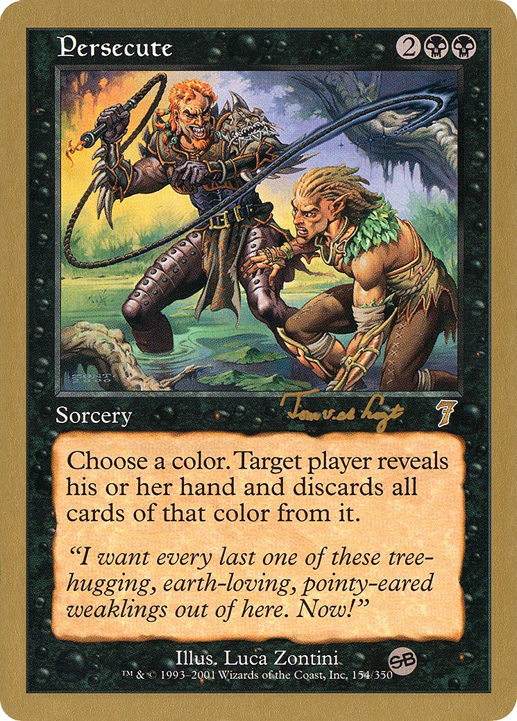 2001 Magic: The Gathering World Championship Decks 2001 Magic: The Gathering World Championship Decks #tvdl154sb trading card