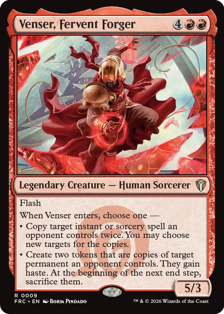 Venser, Fervent Forger (Commander · Rare · Normal)